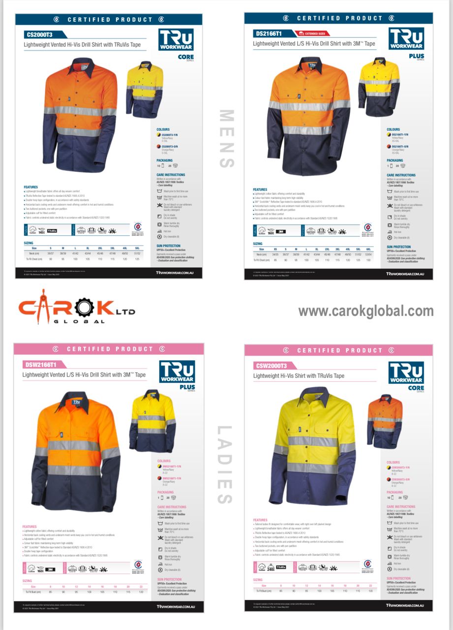 TRU Workwear Product Catalog